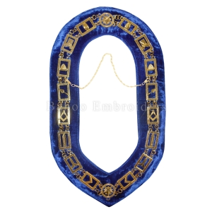 Blue Lodge Chain Collar in Gold Finish-BE-BLR-CHC-003