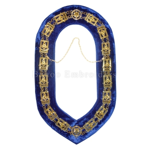 Past Master Chain Collar in Gold Finish-BE-BLR-CHC-004