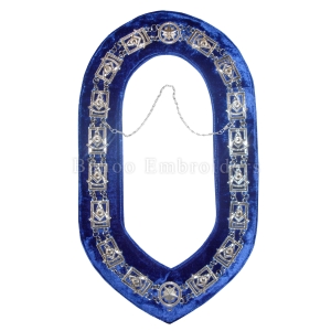 Past Master Chain Collar in Silver Finish-BE-BLR-CHC-006
