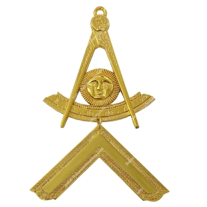 MASONIC REGALIA GILT JEWEL FOR WORSHIPFUL MASTER COLLAR FOR HONOR PAST MASTER-BE-FMOD-WCL-007