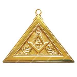 MASONIC REGALIA GILT JEWEL FOR WORSHIPFUL MASTER COLLAR FOR  LODGE OFFICER-BE-FMOD-WCL-009