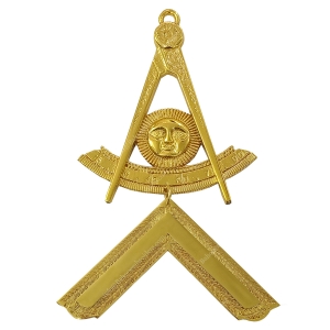 GILT JEWEL FOR WORSHIPFUL MASTER COLLAR FOR HONOR PAST MASTER-BE-FREN-WCL-012