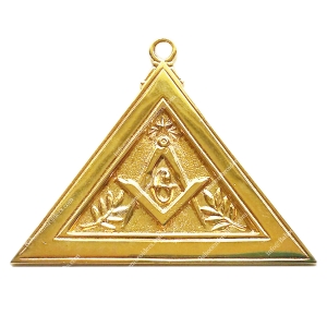GILT JEWEL FOR WORSHIPFUL MASTER COLLAR FOR  LODGE OFFICER - SCOTTISH RITE-BE-SCOR-WCL-007