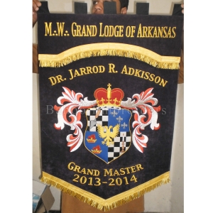 MASONIC HAND EMBROIDERED BANNER-BH-MB-1679