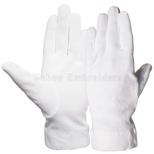 Masonic White Cotton Gloves-BH-M-1351