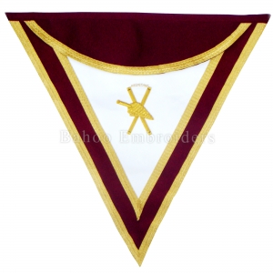 ROYAL & SELECT MASTERS GRAND COUNCIL APRON WITH BADGE-BH-M-805