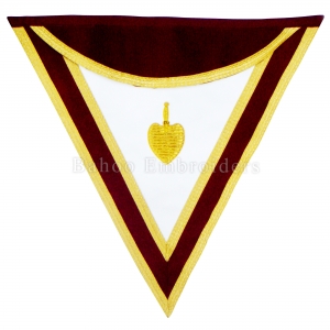 ROYAL & SELECT MASTERS GRAND COUNCIL APRON WITH BADGE-BH-M-806