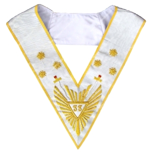 AASR 33rd Degree Collar Hand Embroidered-BE-AASR-33D-010