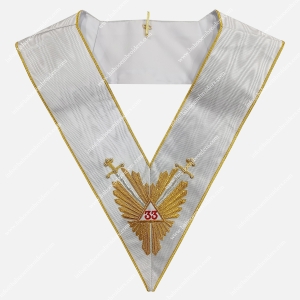 AASR 33rd Degree Collar Hand Embroidered-BE-AASR-33D-012