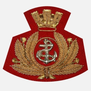 ROYAL NAVY OFFICERS BADGE - HAND EMBROIDERED-BH-NB-002