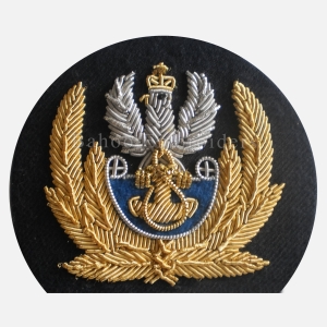 ROYAL NAVY OFFICERS BADGE - HAND EMBROIDERED-BH-NB-004