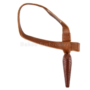 BRITISH ARMY BROWN TAN LEATHER WARRANT OFFICER SWORD KNOT-BH-U-394